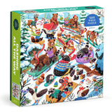 Galison Puzzle 500 piece Swiss Dashing All the Way