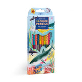eeBoo Double-Sided Color Pencils 12 Piece Sharks