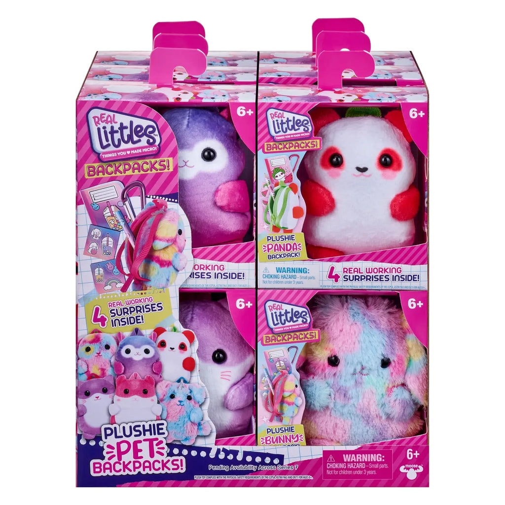 Toysmith Moose Toys Real Littles Backpacks S7 Plushie Pet Backpack Growing Tree Toys