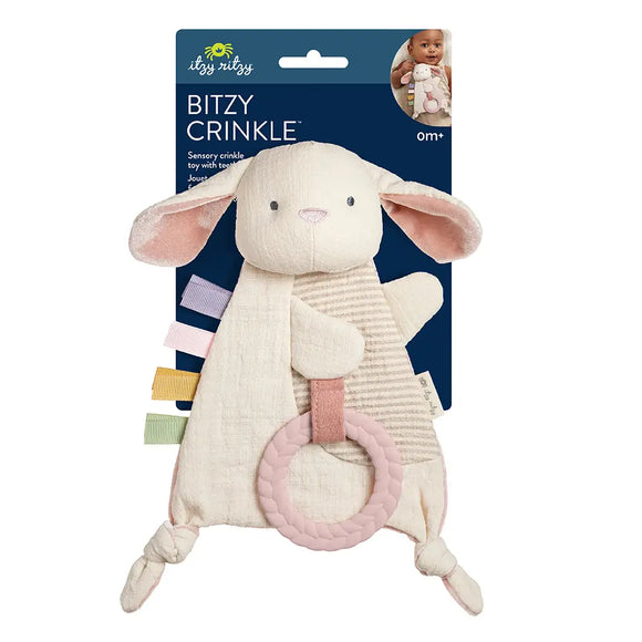 Itzy Ritzy Bitzy Crinkle™ Sensory Toy with Teether - Bunny – Growing ...