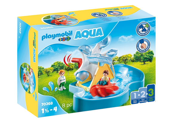 Playmobil 1.2.3 Aqua: Water Wheel Carousel 70268
