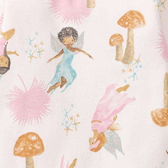 Burt's Bees Organic Baby One-Piece Sleeper Fairy Garden