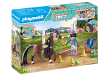 Playmobil Horses of Waterfall: Jumping Arena with Zoe and Blaze 71355