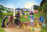 Playmobil Horses of Waterfall: Jumping Arena with Zoe and Blaze 71355