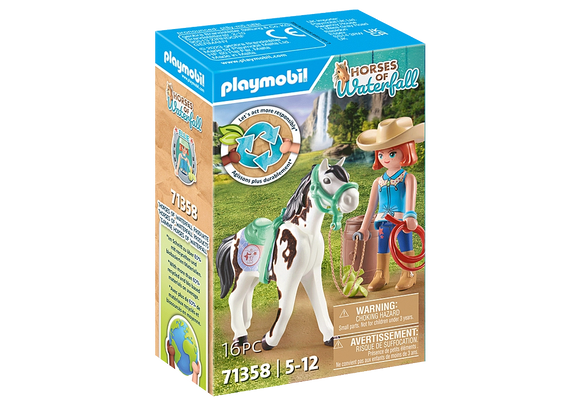 Playmobil Horses of Waterfall: Feeding Time with Ellie and Sawdust 71358