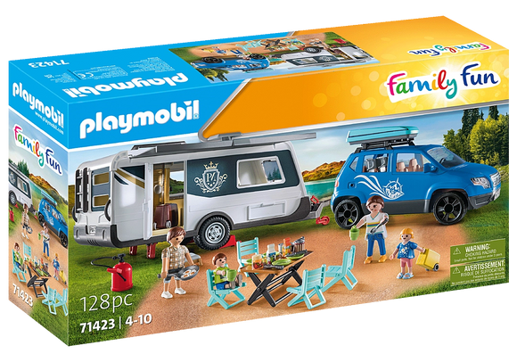 Playmobil Family Fun: Caravan with Car 71423