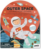 Outer Space Coloring Book with Stickers