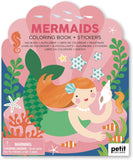 Mermaids Coloring Book with Stickers