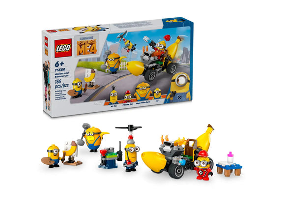 LEGO® Despicable Me 4: Minions and Banana Car 75580