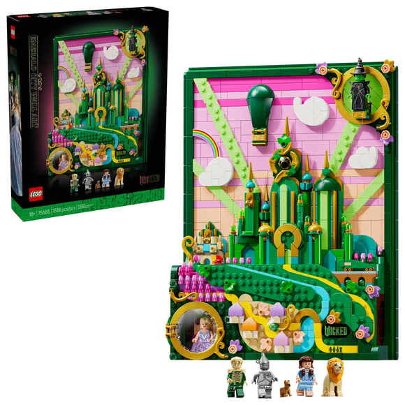 LEGO® Wicked: Emerald City Wall Art 75685