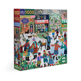 eeBoo 1000 Piece Puzzle Christmas in the Square