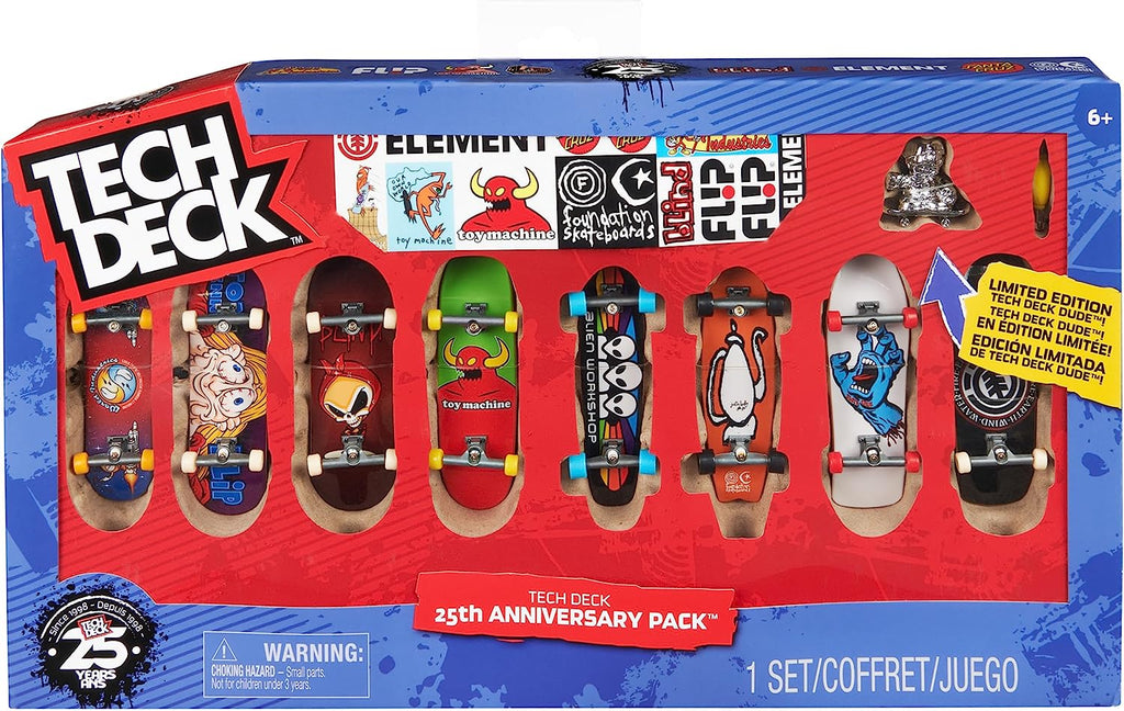 Tech Deck 25th Anniversary 8 Pack Set – Growing Tree Toys