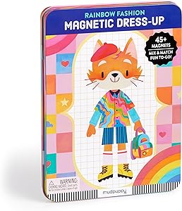 Mudpuppy Magnetic Dress-up - Rainbow Fashion