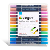 Kingart Dual Tone® Glitter Markers