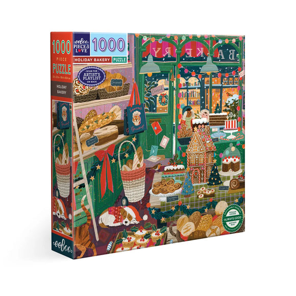 eeBoo 1000 Piece Puzzle Holiday Bakery