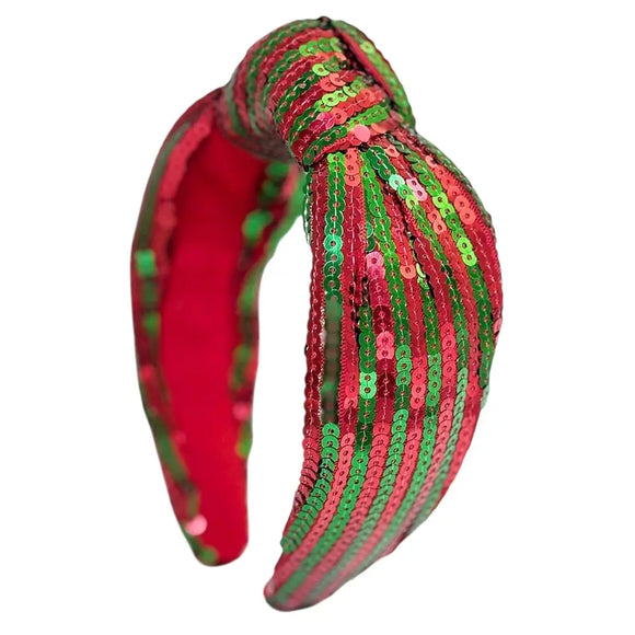 Mavi Bandz Headband: Christmas Sequins