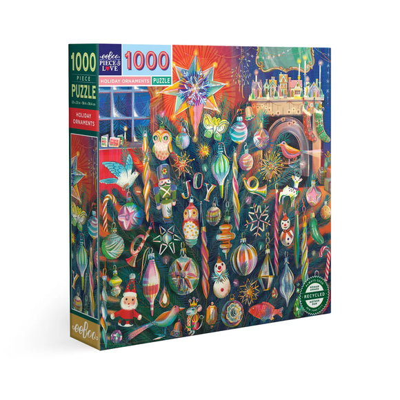 eeBoo 1000 Piece Puzzle Holiday Ornaments