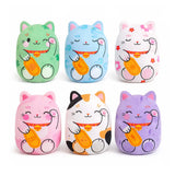 Top Trenz Bubble Stuffed Squishy Friends - Lucky Cat (includes 1)