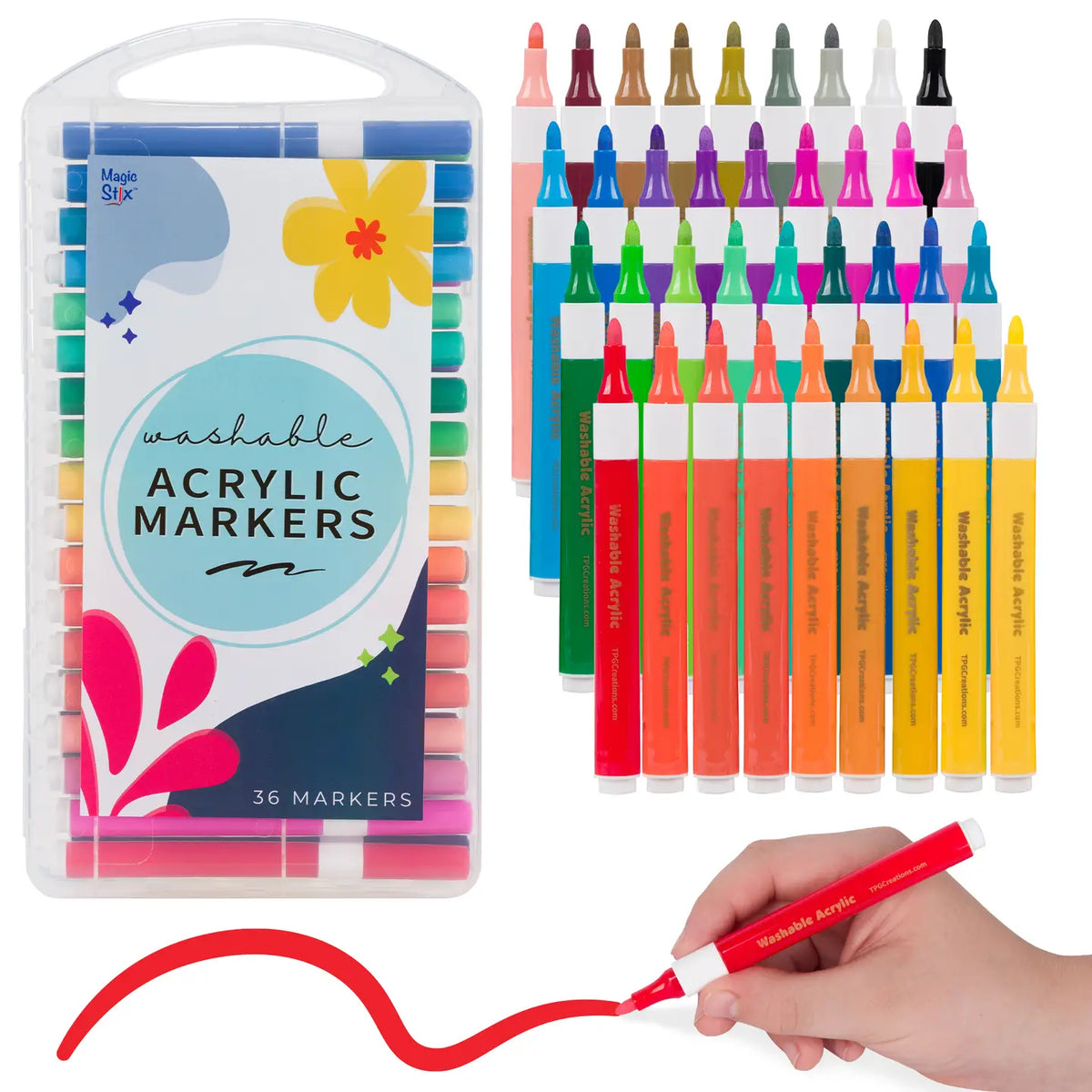 Magic Stix Washable Acrylic Markers 36 Pack – Growing Tree Toys