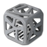 Malarky Kids® Chew Cube Silicone Rattle: Grey