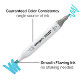 Kingart® Pro Double-Ended Alcohol Markers - 36 Bright Colors