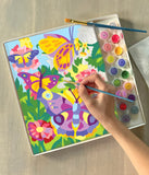 Bright Stripes iHeartArt Paint by Numbers: Butterflies + Blooms