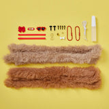 Bright Stripes DIY Chenille Cuties- Puppies