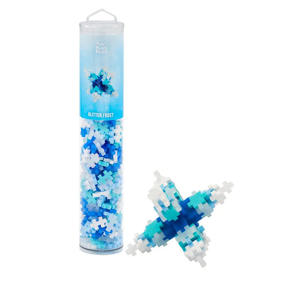 Plus-Plus® Open Play Tube - 240pc Glitter Frost Mix