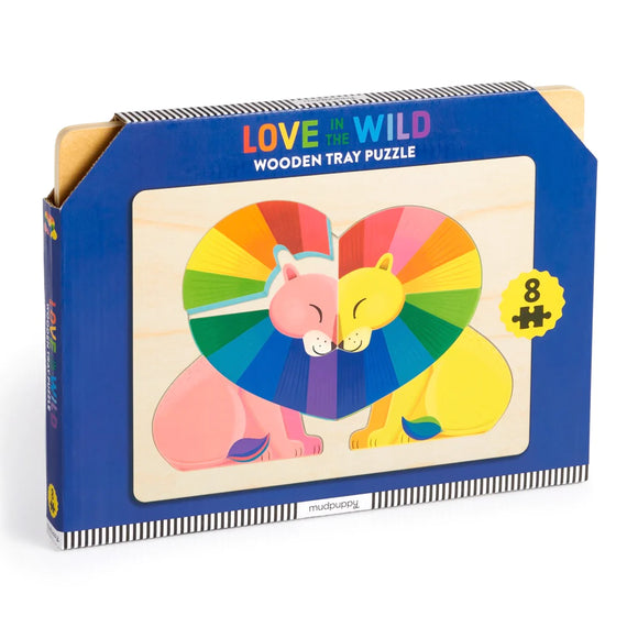 Mudpuppy Love in the Wild Wooden Tray Puzzle