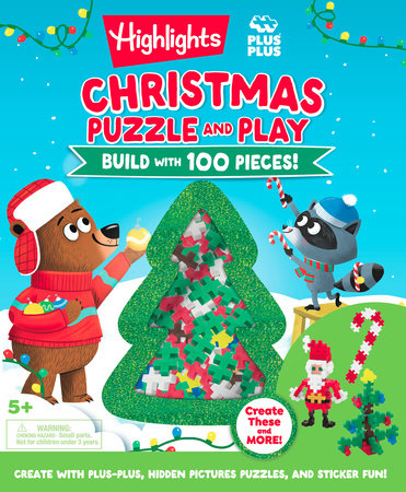 Highlights Christmas Puzzle and Play: Build with 100 Pieces!