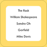 After Dinner Amusements: Guess That Name!