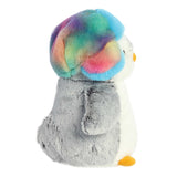 Aurora PomPom Penguin Rainbow Trapper 7"