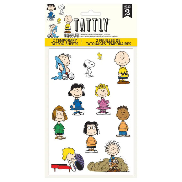 Tattly Sheet Peanuts Classic Characters Tattoos