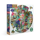 eeBoo 500 Piece Round Puzzle Collecting Nature