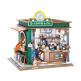 Hands Craft DIY Miniature House Kit: Coffee Shop