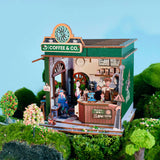 Hands Craft DIY Miniature House Kit: Coffee Shop