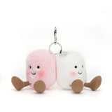 Jellycat Amuseable Pair of Marshmallows Bag Charm 6"
