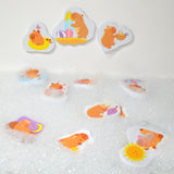 Buddy & Barney® Bath Stickers Cute Capybaras