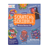 Ooly® Mini Scratch & Scribble: Window Banner Kit - Ocean