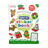 Ooly® Stickiville: Color-in' Sticker Book - Jolly Cheer Doodles