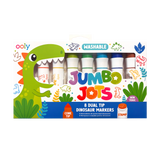 Ooly® Jumbo Jots: Dual Tip Cone & Stamp Markers - Dinosaur
