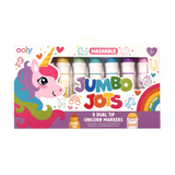 Ooly® Jumbo Jots: Dual Tip Cone & Stamp Markers - Unicorn
