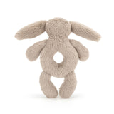 Baby Jellycat Bashful Bunny Beige Ring Rattle 7"
