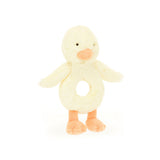 Baby Jellycat Bashful Ducking Ring Rattle 7"