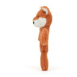 Baby Jellycat Bashful Fox Cub Ring Rattle 7"