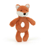 Baby Jellycat Bashful Fox Cub Ring Rattle 7"
