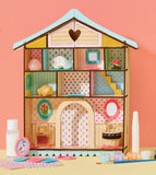 Bright Stripes DIY Wooden Curio Cottage