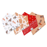 Copper Pearl: Baby Bandana Bibs (4 pack) - Boone