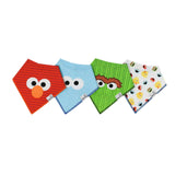 Copper Pearl: Baby Bandana Bibs (4 pack) - Elmo Sesame Street