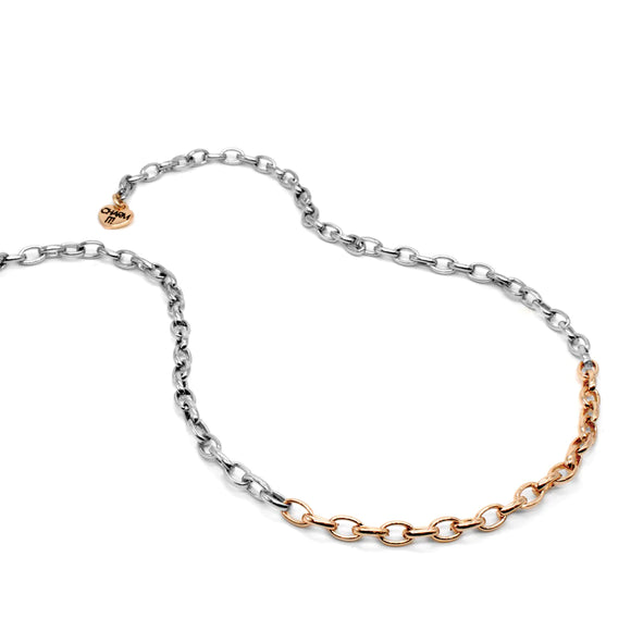 Charm It Two-Tone Chain Necklace